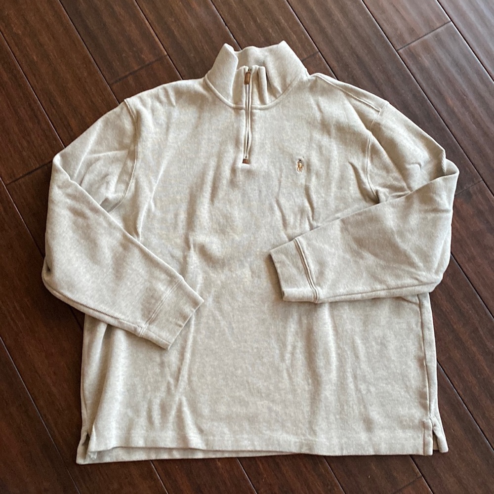 Polo Ralph Lauren sweater, beige, zipper